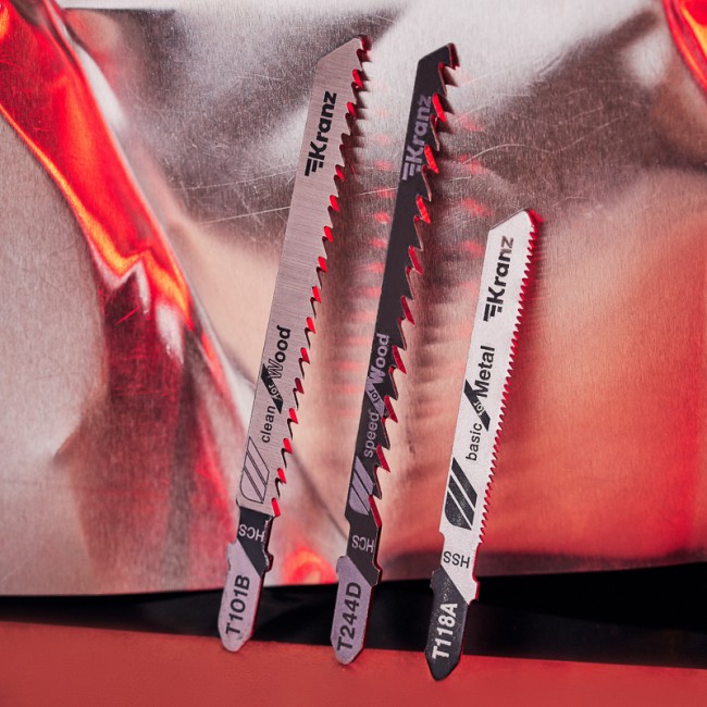 Набор полотен для электролобзика № 2 T101B/T118A/T244D (3 шт./уп.) Kranz Набор полотен для электролобзика № 2 T101B/T118A/T244D (3 шт./уп.) Kranz