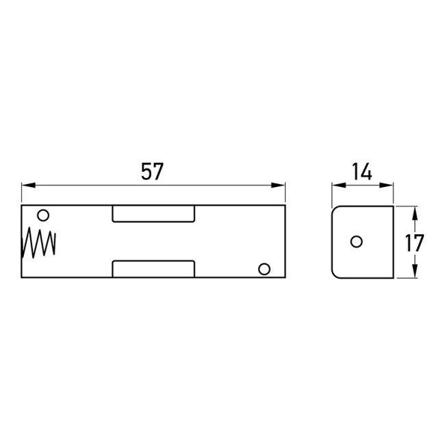 Отсек батарейный BH311, 1xAA (на плату), 1 штука Отсек батарейный BH311, 1xAA (на плату), 1 штука