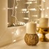 Гирлянда светодиодная Дождь 1.5x1.5 м, прозрачный ПВХ, 144 LED с контроллером, теплое белое свечение NEON-NIGHT