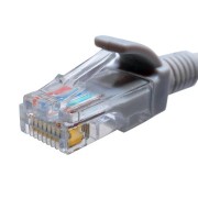 Патч-корд кат.5E UTP 4х2 26AWG (7х0.16мм) Cu LSZH 1.5м сер. SUPRLAN 10-0141-5