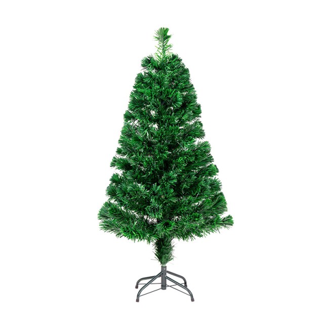 Новогодняя Ель фибро-оптика 120 см, 125 веток, без декоративных украшений Новогодняя Ель фибро-оптика 120 см, 125 веток, без декоративных украшений