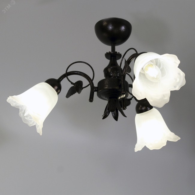 Светильник Мотив 131 медь ант. (Плафон 62333) НСБ 01-3х60-119 Е14 ИУ