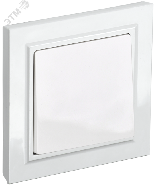 BRITE Выключатель одноклавишный 10А в сборе ВСР10-1-0-БрБ белый BRITE Выключатель одноклавишный 10А в сборе ВСР10-1-0-БрБ белый