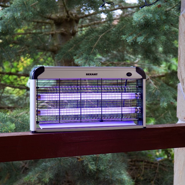 Антимоскитная лампа S 100м², 2х15Вт, 220В REXANT Антимоскитная лампа S 100м², 2х15Вт, 220В REXANT