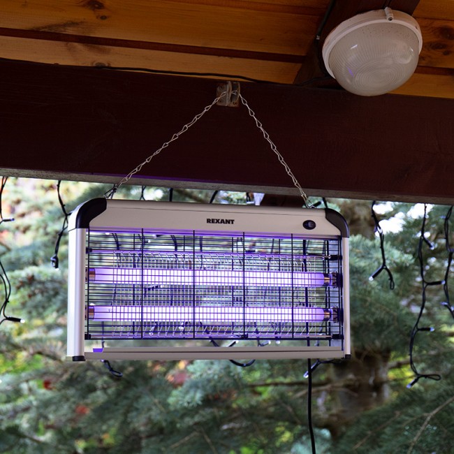 Антимоскитная лампа S 100м², 2х15Вт, 220В REXANT Антимоскитная лампа S 100м², 2х15Вт, 220В REXANT