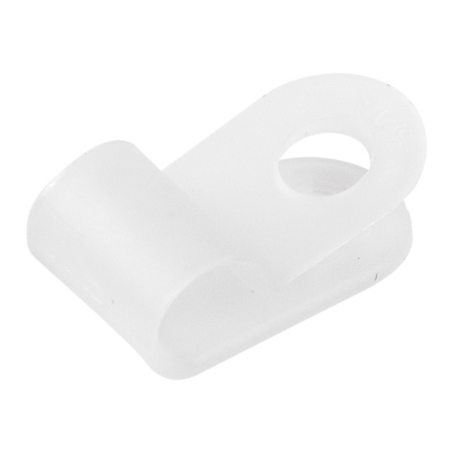 Кабельная скоба под винт REXANT 5 мм, белая, упаковка 50 шт. Кабельная скоба под винт REXANT 5 мм, белая, упаковка 50 шт.