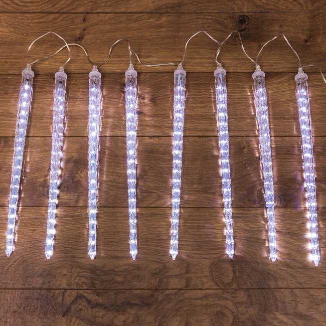 Гирлянда светодиодная Сосульки 230В, комплект 8 шт х 42 см, 36x8 LED, не соединяются