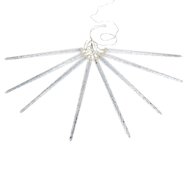 Гирлянда светодиодная Сосульки 230В, комплект 8 шт х 42 см, 36x8 LED, не соединяются Гирлянда светодиодная Сосульки 230В, комплект 8 шт х 42 см, 36x8 LED, не соединяются