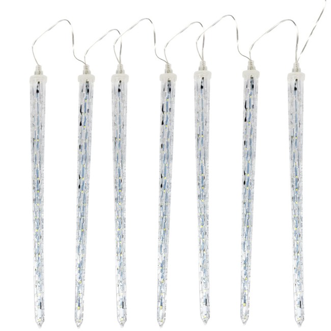 Гирлянда светодиодная Сосульки 230В, комплект 8 шт х 42 см, 36x8 LED, не соединяются Гирлянда светодиодная Сосульки 230В, комплект 8 шт х 42 см, 36x8 LED, не соединяются