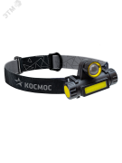 Фонарь налобный аккумуляторный KocH103WLith, 3W, аккум. 3,7V 1,2Ah, 180Lm, 8 часов, Космос