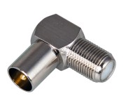 Переходник угловой гнездо F – штекер TV REXANT 