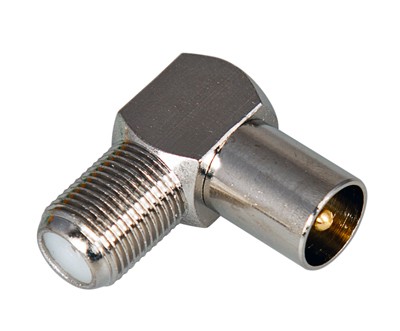 Переходник угловой гнездо F – штекер TV REXANT 