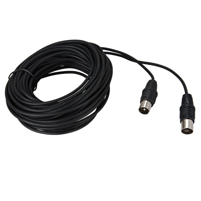 ВЧ-кабель, ТВ-гнездо - ТВ-штекер, 7м, черный REXANT