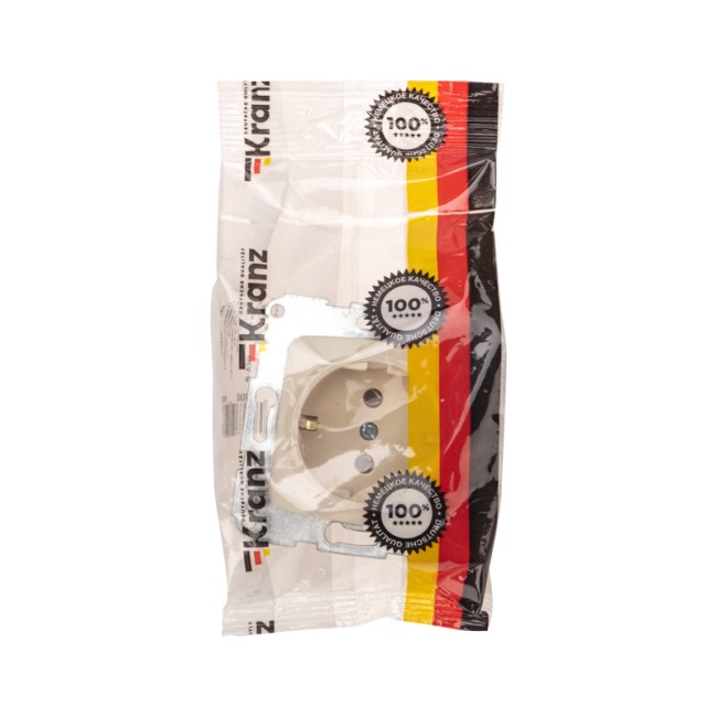 DEA Розетка 1-ая с/з с/у 16А мех. Беж KRANZ DEA Розетка 1-ая с/з с/у 16А мех. Беж KRANZ