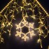 Гирлянда светодиодная Бахрома (Айсикл), 4,8х0,6м, 176 LED ЗОЛОТОЙ, прозрачный ПВХ, IP65, постоянное свечение, 230В NEON-NIGHT (шнур питания в комплекте)