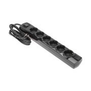 Удлинитель PREMIUM 6 гнезд, 1,5м, 3х1,5мм², с/з, с выключателем, черный REXANT Удлинитель PREMIUM 6 гнезд, 1,5м, 3х1,5мм², с/з, с выключателем, черный REXANT