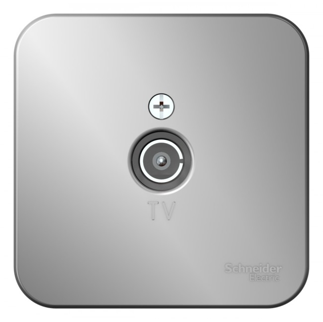 Коннектор ТВ BLANCA с изолирующей пластиной, алюминий Коннектор ТВ BLANCA с изолирующей пластиной, алюминий