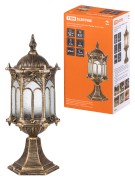 Светильник садово-парковый "Ампир" 60 Вт, стойка шагрень/бронза Е27, TDM Светильник садово-парковый "Ампир" 60 Вт, стойка шагрень/бронза Е27, TDM