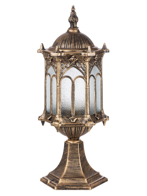 Светильник садово-парковый "Ампир" 60 Вт, стойка шагрень/бронза Е27, TDM