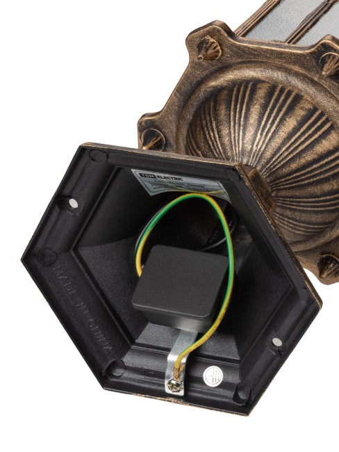 Светильник садово-парковый "Ампир" 60 Вт, стойка шагрень/бронза Е27, TDM