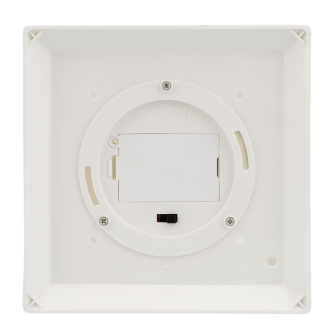 Декоративный фонарь со свечой 14x14x29 см, белый корпус, теплый белый цвет свечения NEON-NIGHT