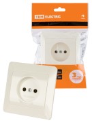 Розетка 2П 10А 250В сл. кость "Ильмень" TDM Розетка 2П 10А 250В сл. кость "Ильмень" TDM
