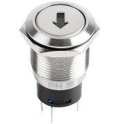 Кнопка антивандальная Ø19 12В Б/Фикс (5с) (ON)-OFF/(OFF)-ON плоская подсв/зеленая СТРЕЛКА REXANT Кнопка антивандальная Ø19 12В Б/Фикс (5с) (ON)-OFF/(OFF)-ON плоская подсв/зеленая СТРЕЛКА REXANT