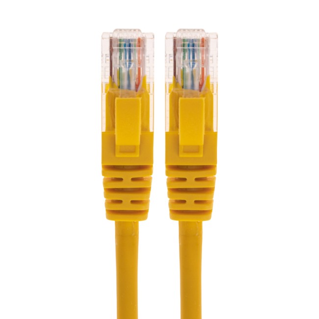 Патч-корд U/UTP CAT 6, RJ45-RJ45, 26AWG, LSZH, желтый, 5м REXANT Патч-корд U/UTP CAT 6, RJ45-RJ45, 26AWG, LSZH, желтый, 5м REXANT
