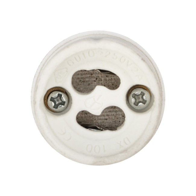 Переходник цокольный GU5,3- GU10 (пакет БОПП) 1 шт. REXANT Переходник цокольный GU5,3- GU10 (пакет БОПП) 1 шт. REXANT