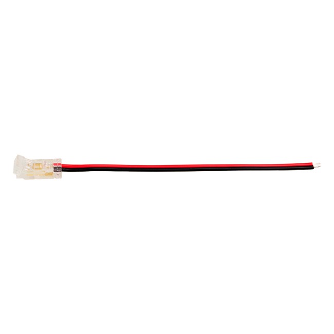 Коннектор WOLTA WLS-2PIN-5MM-MONO-1 выводной для одноцветной SMD ленты шириной 5мм, провод 10см, комплект 3шт.