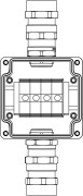 Коробка клеммная взрывозащищенная из GRP. 1 Ex e IIC T5 Gb/Ex tb IIIB T95C IP66. Клеммы 35мм2-4шт. А, С: ввод d15-24мм D20-31мм под бронированный кабель, Ni-2шт. Коробка клеммная взрывозащищенная из GRP. 1 Ex e IIC T5 Gb/Ex tb IIIB T95C IP66. Клеммы 35мм2-4шт. А, С: ввод d15-24мм D20-31мм под бронированный кабель, Ni-2шт.