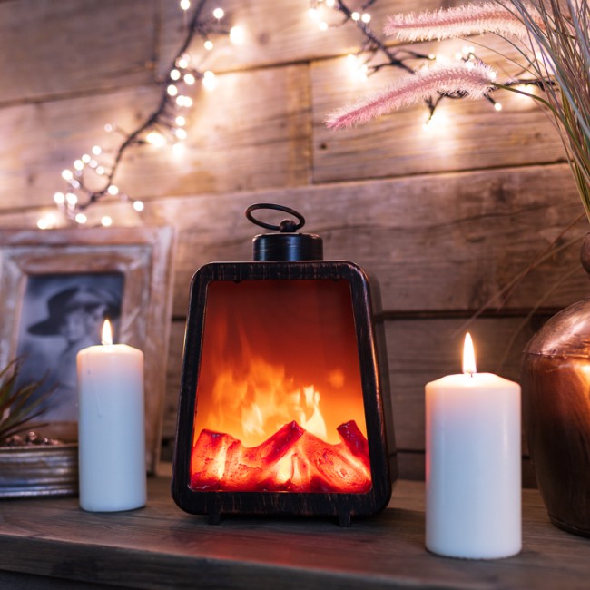 Светодиодный камин Лофт USB с эффектом живого огня 17х10х24.5 см NEON-NIGHT Светодиодный камин Лофт USB с эффектом живого огня 17х10х24.5 см NEON-NIGHT