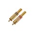 Разъем штекер RCA металл пайка черный/красный, Gold PROconnect