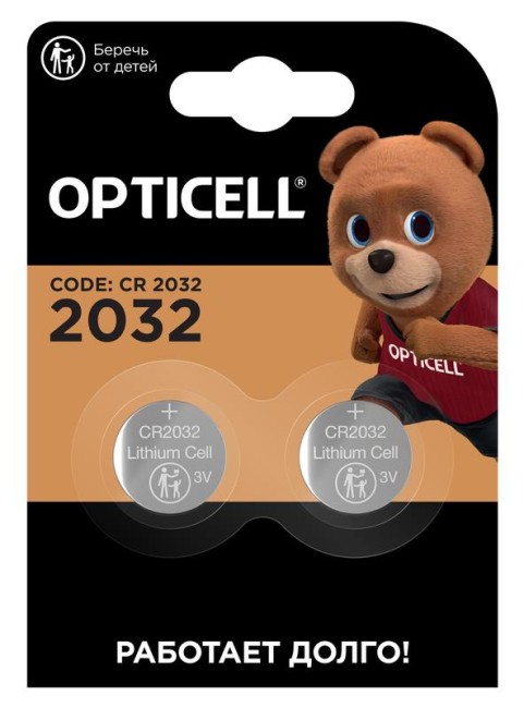 Элемент питания литиевый CR2032 (блист. 2шт) Specialty Opticell 5060002 Элемент питания литиевый CR2032 (блист. 2шт) Specialty Opticell 5060002