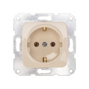 DEA Розетка 1-ая с/з з/ш с/у 16А мех. Беж KRANZ  