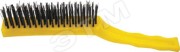 Кордщетка стальная, пластиковая ручка, 225 мм, 4-х рядная