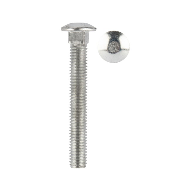 Болт мебельный KRANZ DIN 603, 8х60,  пакет (4шт.)