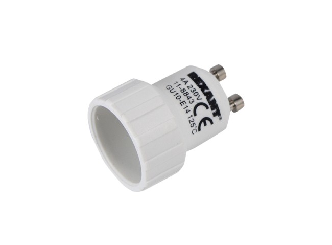 Переходник цокольный GU10-Е14 REXANT Переходник цокольный GU10-Е14 REXANT