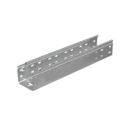 Лоток листовой перфорированный 100х80 L3000 сталь 0.7мм "БЫСТРЫЙ МОНТАЖ ПЛЮС" LPplus80-100-0.7-3000 оцинк. КМ PL0234