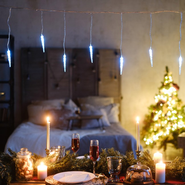 Гирлянда Сосульки 1,5х0,25 м, прозрачный провод, белый цвет свечения NEON-NIGHT Гирлянда Сосульки 1,5х0,25 м, прозрачный провод, белый цвет свечения NEON-NIGHT