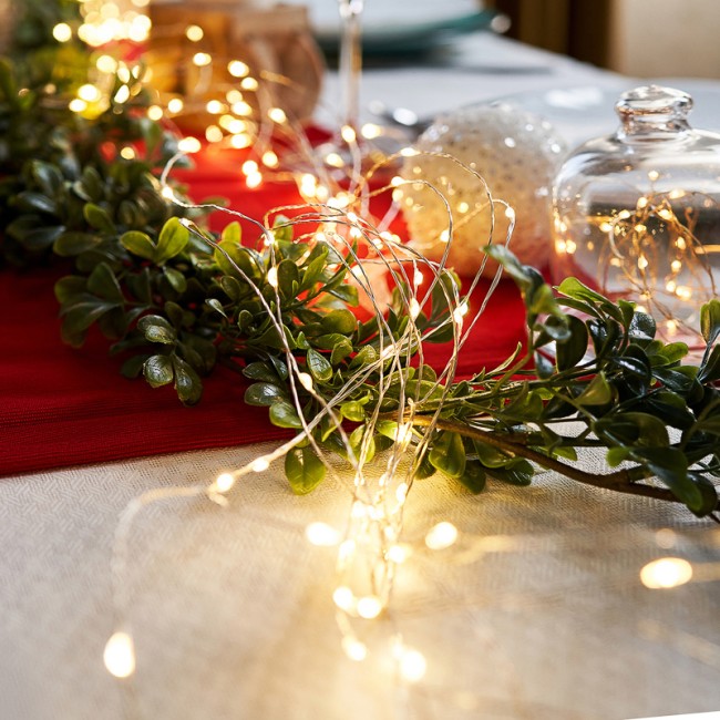 Гирлянда Роса с трансформатором 30 м, 300 LED, теплое белое свечение NEON-NIGHT Гирлянда Роса с трансформатором 30 м, 300 LED, теплое белое свечение NEON-NIGHT