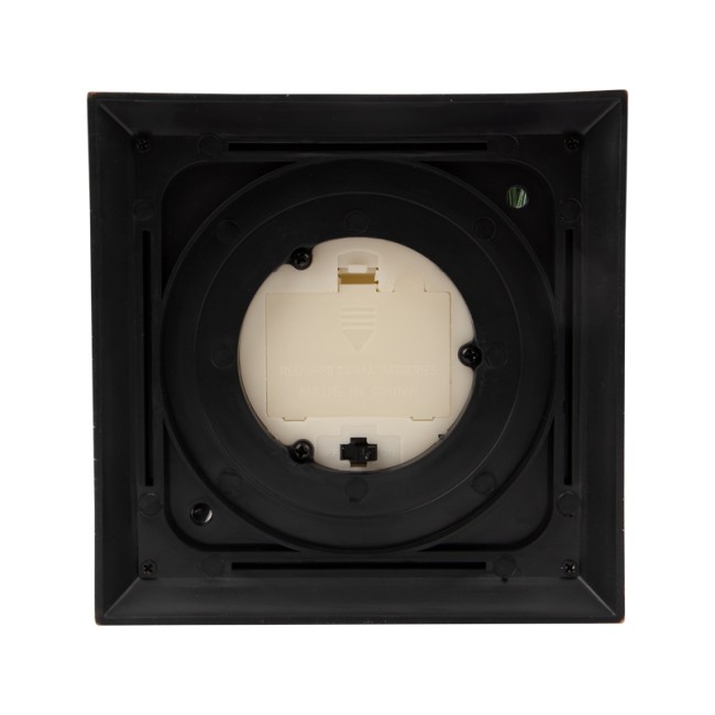 Декоративный фонарь со свечкой и шишкой, бронзовый корпус, размер 14x14x27 см, цвет теплый белый Декоративный фонарь со свечкой и шишкой, бронзовый корпус, размер 14x14x27 см, цвет теплый белый