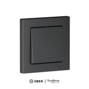 Выключатель 1-кл. AtlasDesign Smart 10А (сх. 1) L+N с подсветкой Zigbee механизм карбон SE ATN001013Z Выключатель 1-кл. AtlasDesign Smart 10А (сх. 1) L+N с подсветкой Zigbee механизм карбон SE ATN001013Z