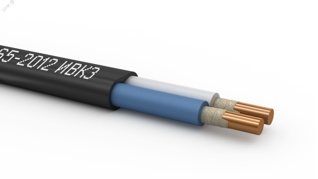 Кабель силовой ВВГ-Пнг(А)-FRLSLTx 2х1.5 ок (N)-0.66 ТРТС