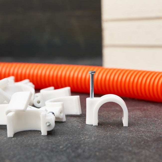 Крепеж кабеля круглый 16 мм, белый (упак. 50 шт) REXANT Крепеж кабеля круглый 16 мм, белый (упак. 50 шт) REXANT