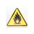 Наклейка знак пожарной безопасности «Пожароопасно» 150х150х150 мм REXANT
