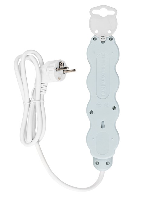 Удлинитель бытовой "Люкс" УЛ04 4 гнезда, 1,5м, с/з, с з/ш, ПВС 3х1мм2 16А/250В бело-серый TDM Удлинитель бытовой "Люкс" УЛ04 4 гнезда, 1,5м, с/з, с з/ш, ПВС 3х1мм2 16А/250В бело-серый TDM