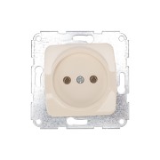 DEA Розетка 1-ая керамика б/з с/у 10А мех. Беж KRANZ  