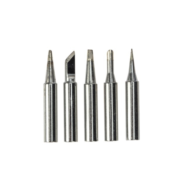 Набор для пайки (паяльник с керамическим нагревателем 60Вт, 220-480°C, подставка с губкой, набор из 5 жал) REXANT