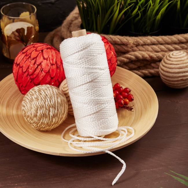 Фал плетеный 3 мм 100 м белый REXANT